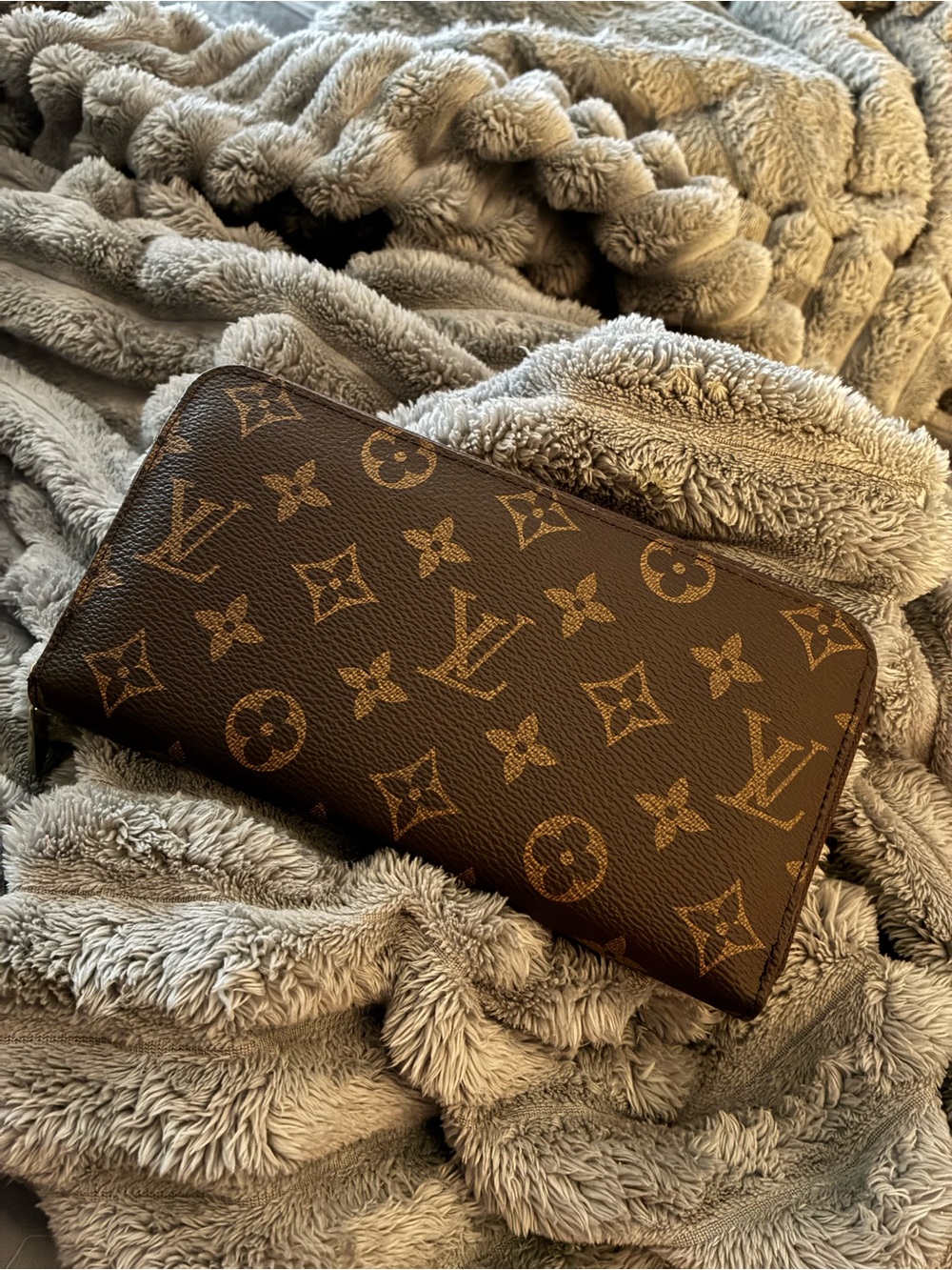 Louis Vuitton Brown and Tan Monogram Zip-Around Wallet - Picture 10 of 10